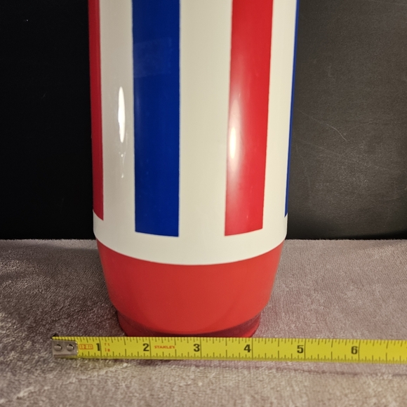Vtg Red White and Blue Rocket Shape Thermo-Serv Thermos Y2K Made in USA - Picture 6 of 7